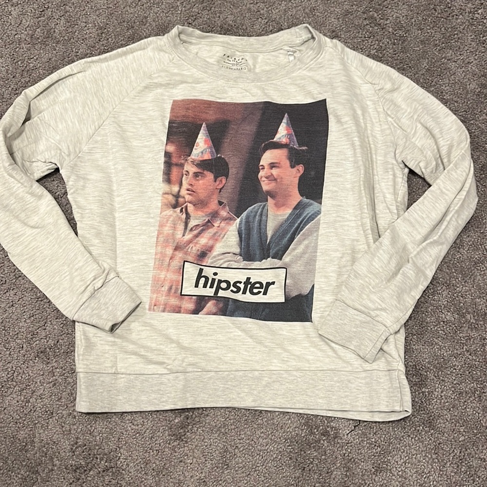 ELEVENPARIS X FRIENDS TV show hipster sweatshirt chandler bing
